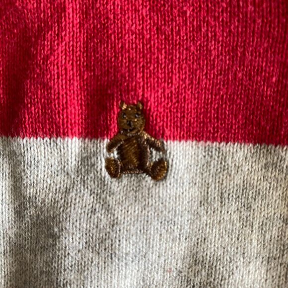 Baby Gap Red Striped Elbow Patch Sweater Boys' 6-12 Months - Picture 7 of 10